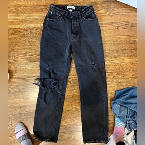 Abercrombie: high rise Dad Jeans black size 25